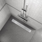 Desagüe de ducha de acero inoxidable - diseño cuadrados R8