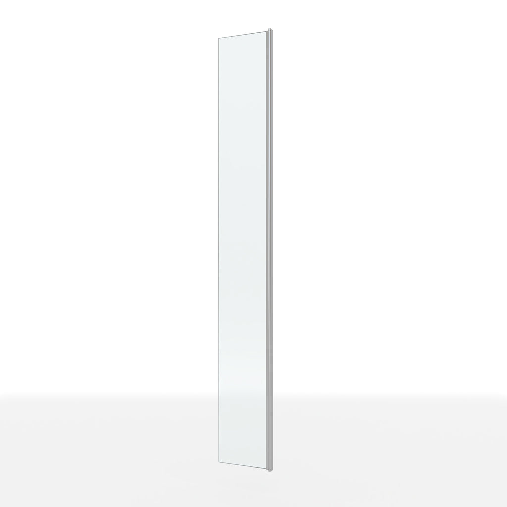 Extensión giratoria de 40 cm para mampara de ducha Walk-In | Vidrio templado 10 mm, protección contra salpicaduras