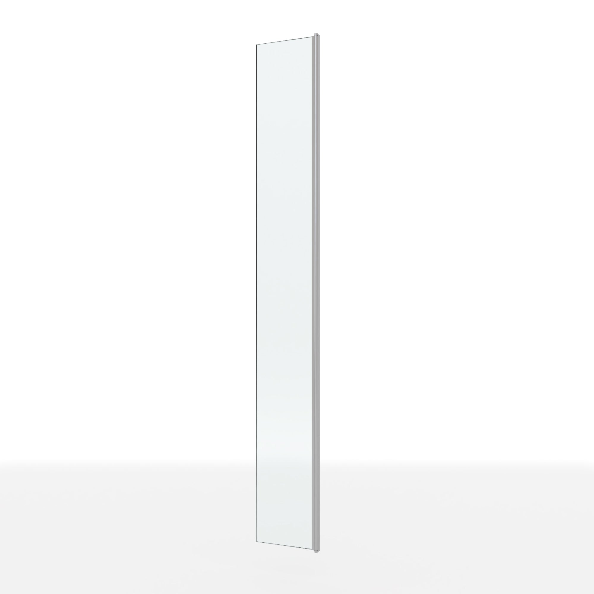 Extensión giratoria de 40 cm para mampara de ducha Walk-In | Vidrio templado 10 mm, protección contra salpicaduras