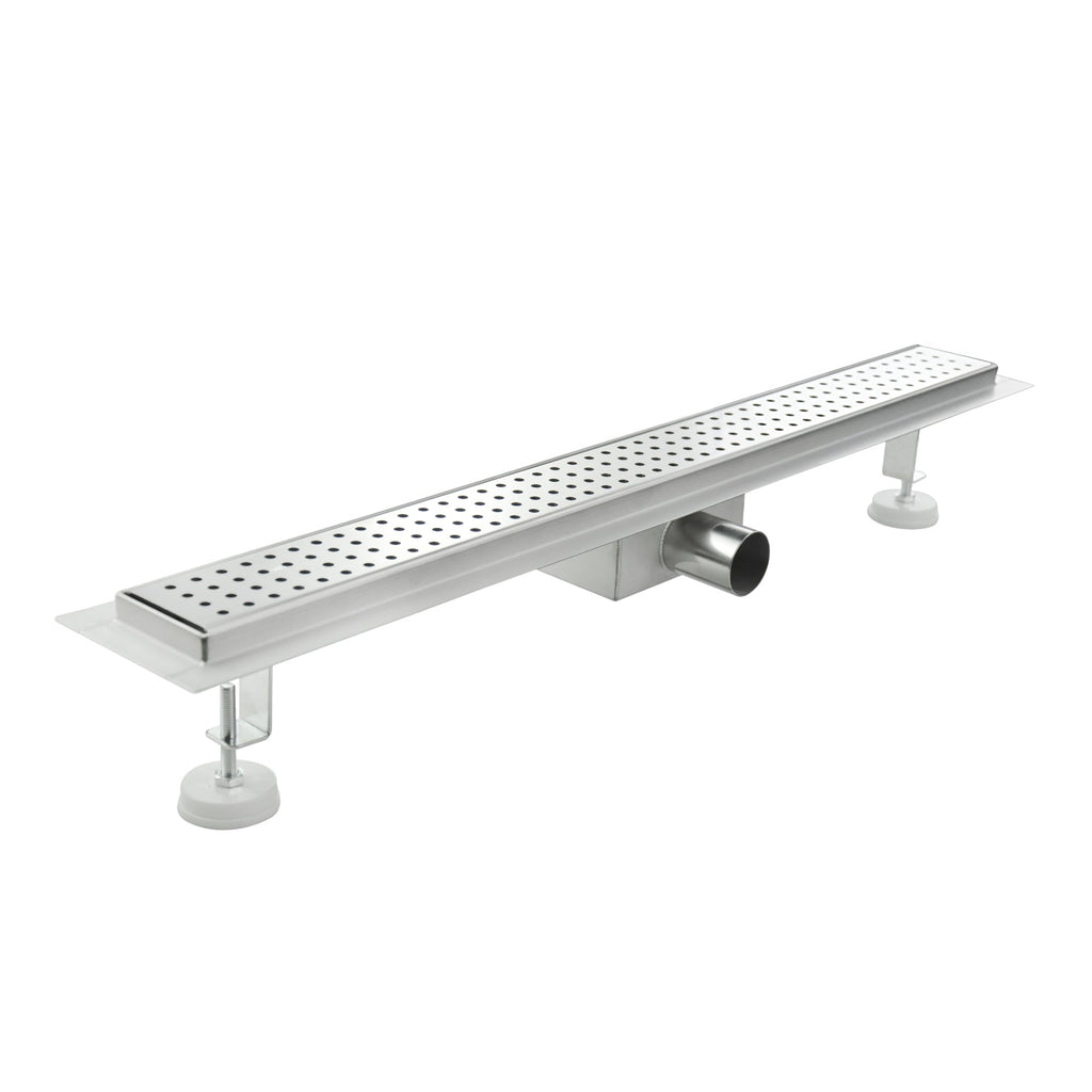 Scarico doccia in acciaio inox - design quadrati R7