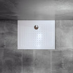 SHIMMER - Piatto doccia Bubble acrilico bianco, texture “bolle”, ultrasottile 5 cm, sifone e valvola inclusi
