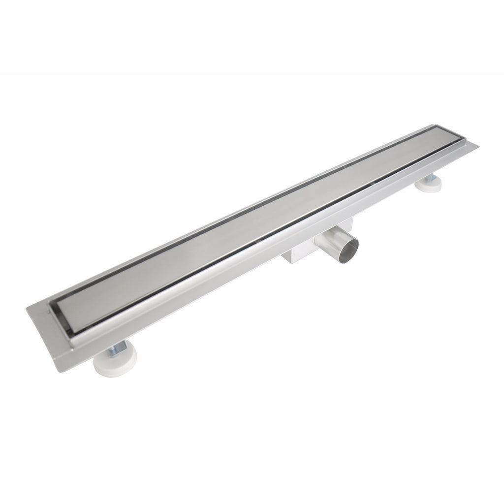 Desagüe de ducha rectangular de acero inoxidable ultraplano 50 cm - 120 cm Modelo R1