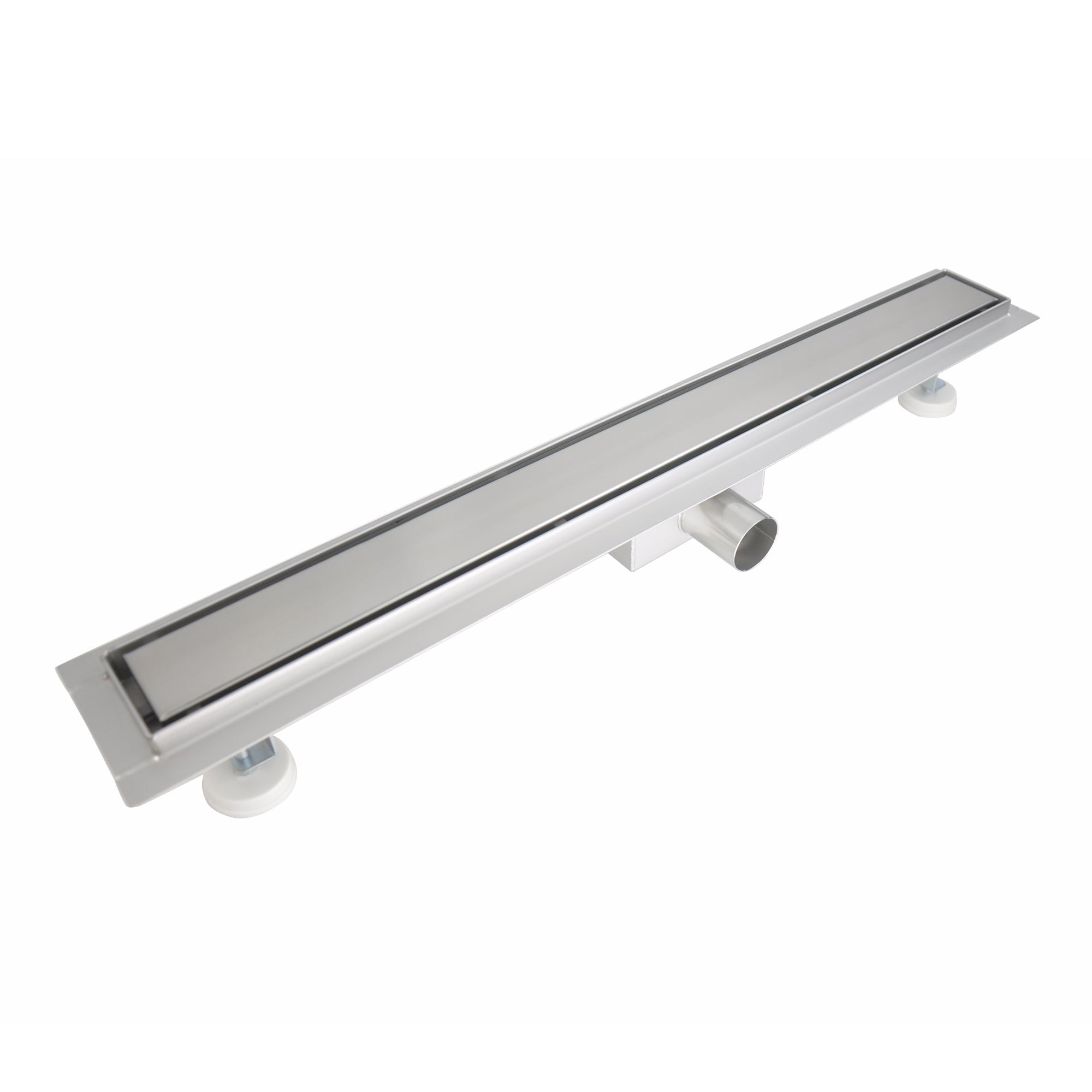 Desagüe de ducha rectangular de acero inoxidable ultraplano 50 cm - 120 cm Modelo R1