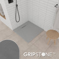 POLAR - Piatto doccia grigio antiscivolo, resistente, durevole e facile da pulire - Incl. sifone