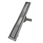 Scarico Doccia Lineare INOX - Copertura Argentata, Filtro e Sifone 360º - Modello B1