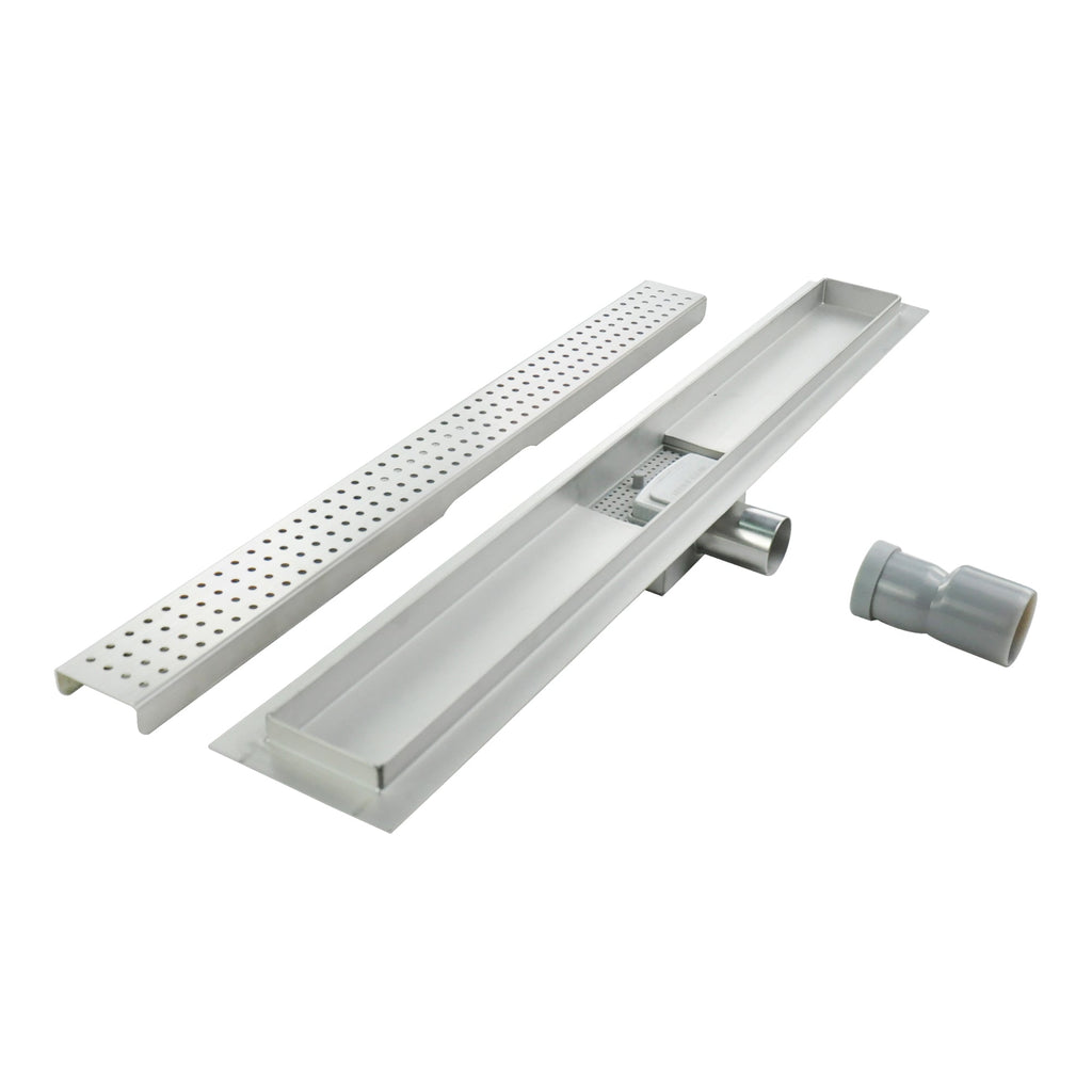 Scarico doccia in acciaio inox - design quadrati R7