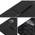 POLAR - Piatto doccia nero antiscivolo, resistente, durevole e facile da pulire - Incl. sifone