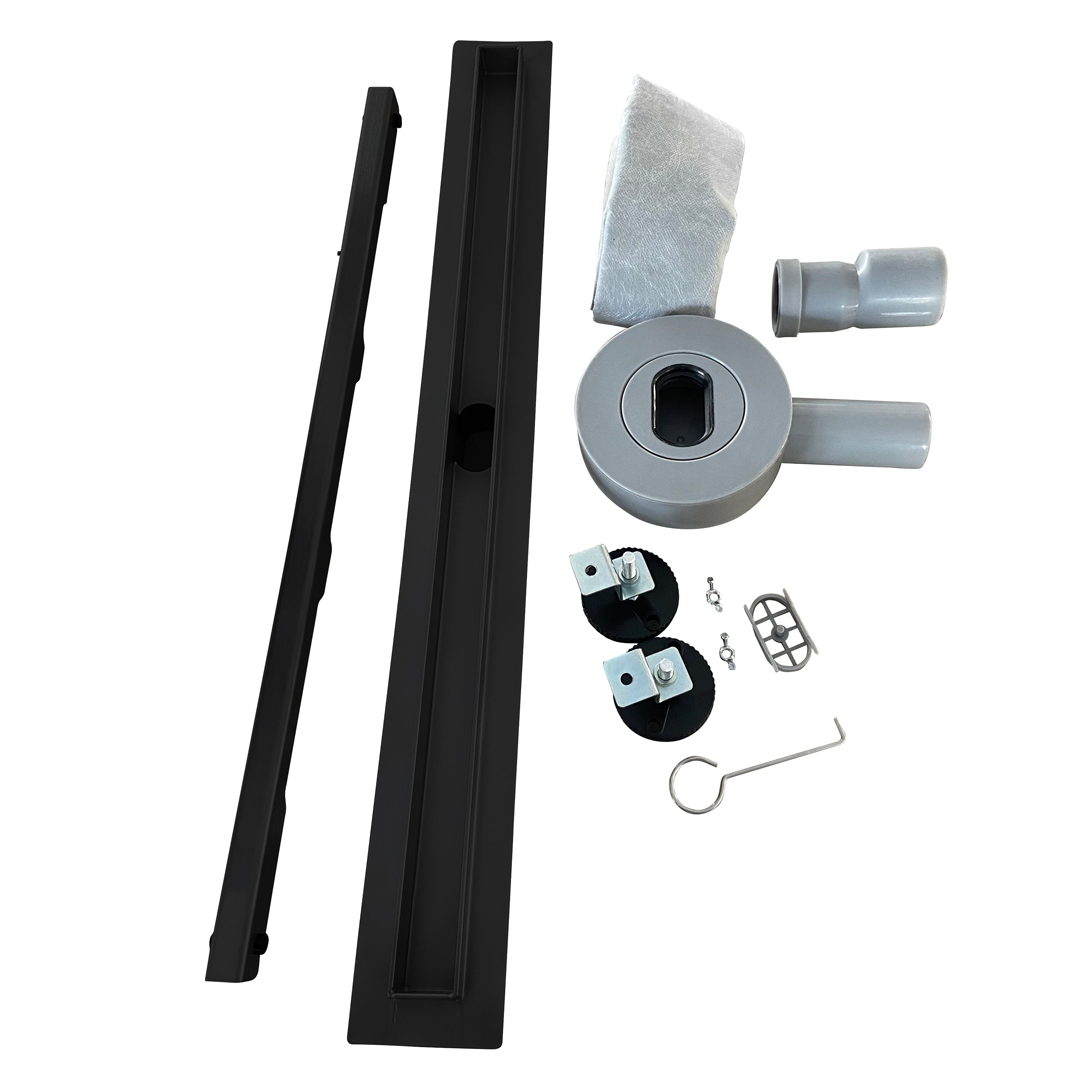 Ralo para Ducha con Sifón Negro 360° y Filtro de Cabellos y Antiodores | Modelo B12