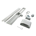 Scarico doccia in acciaio inox - design quadrati R7
