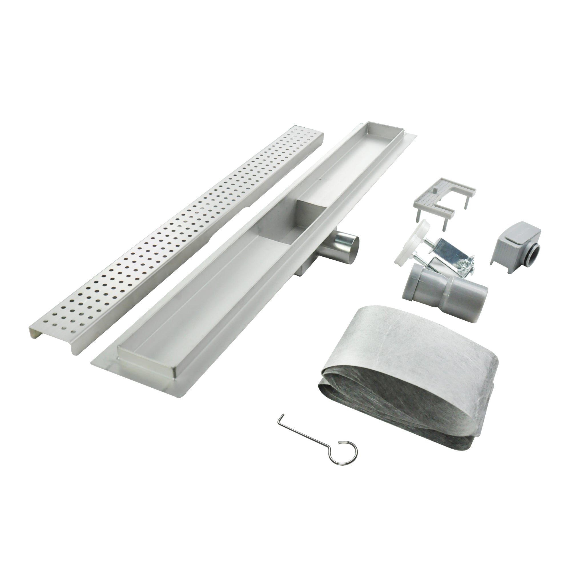 Scarico doccia in acciaio inox - design quadrati R7