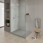 BOREAL - Base de duche cinzenta RAL 7030 SMC antiderrapante GRIPSTONE com sifão incluído