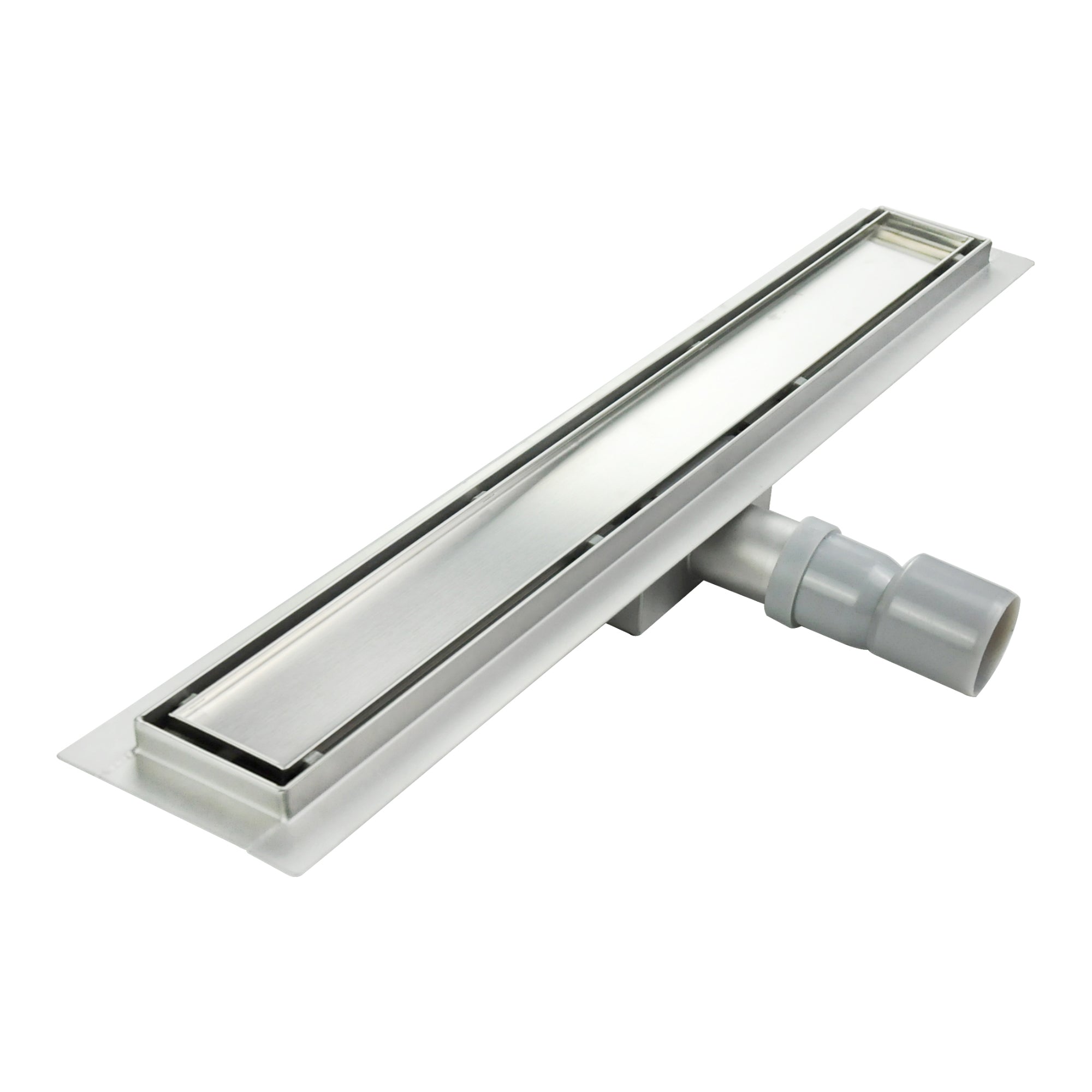 Ralo de duche inclinável 2 em 1 retangular em aço inoxidável ultraplano Modelo R2