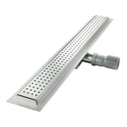 Scarico doccia in acciaio inox - design quadrati R7