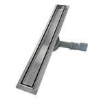 Scarico Doccia Lineare INOX - Copertura Argentata, Filtro e Sifone 360º - Modello B1