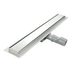 Desagüe de ducha rectangular de acero inoxidable ultraplano 50 cm - 120 cm Modelo R1