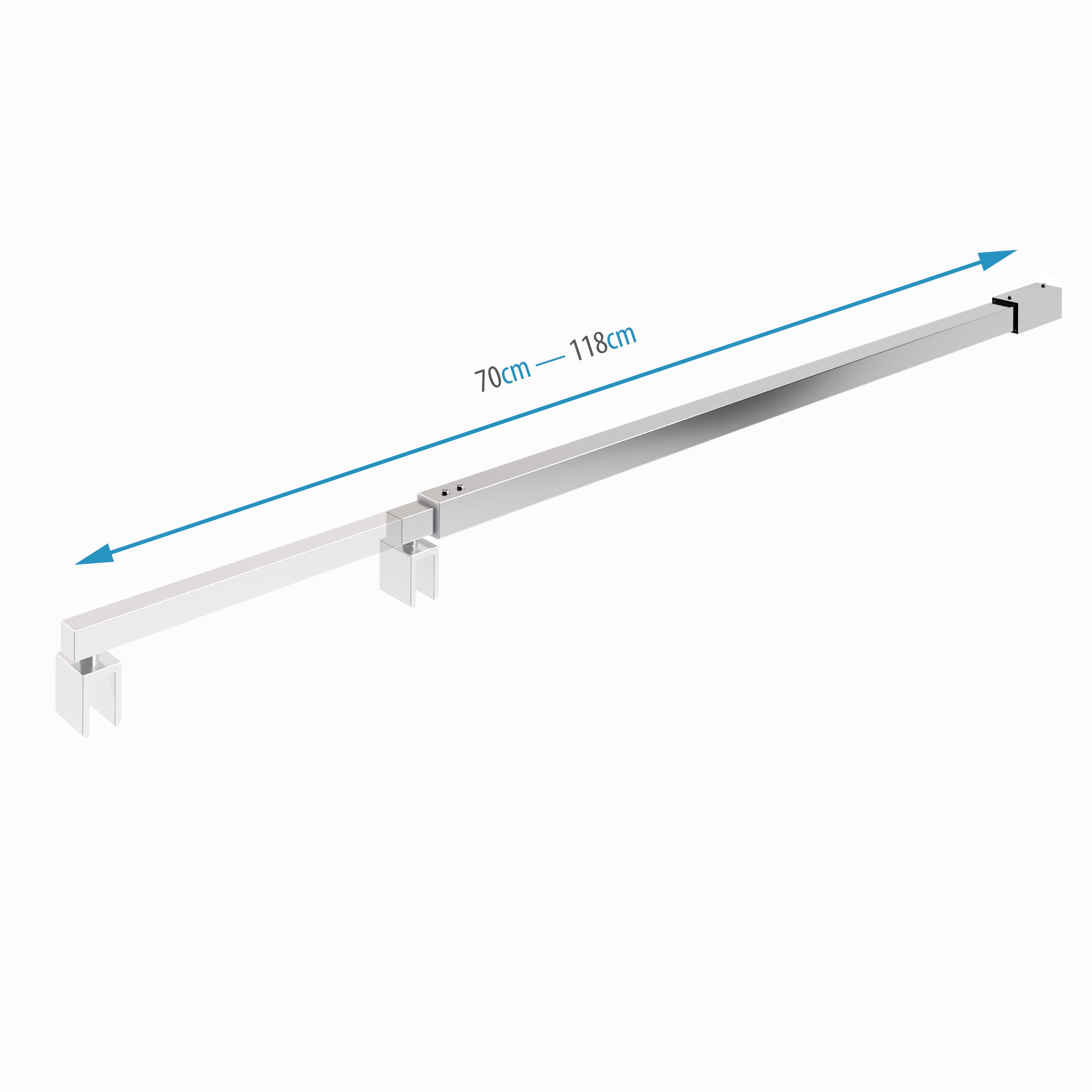 Barra stabilizzatrice regolabile per Walk-In da parete - 22M