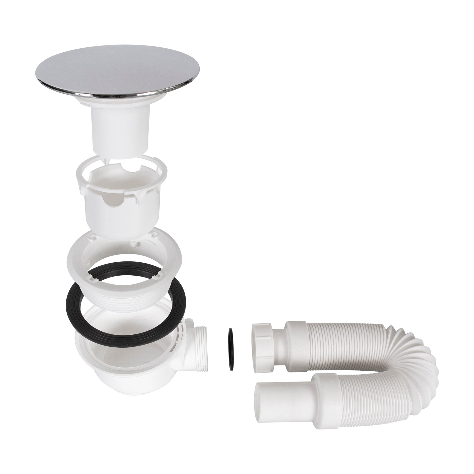 SHIMMER - Piatto doccia nero Smooth acrilico, texture liscia, ultrasottile 5 cm, sifone e valvola inclusi