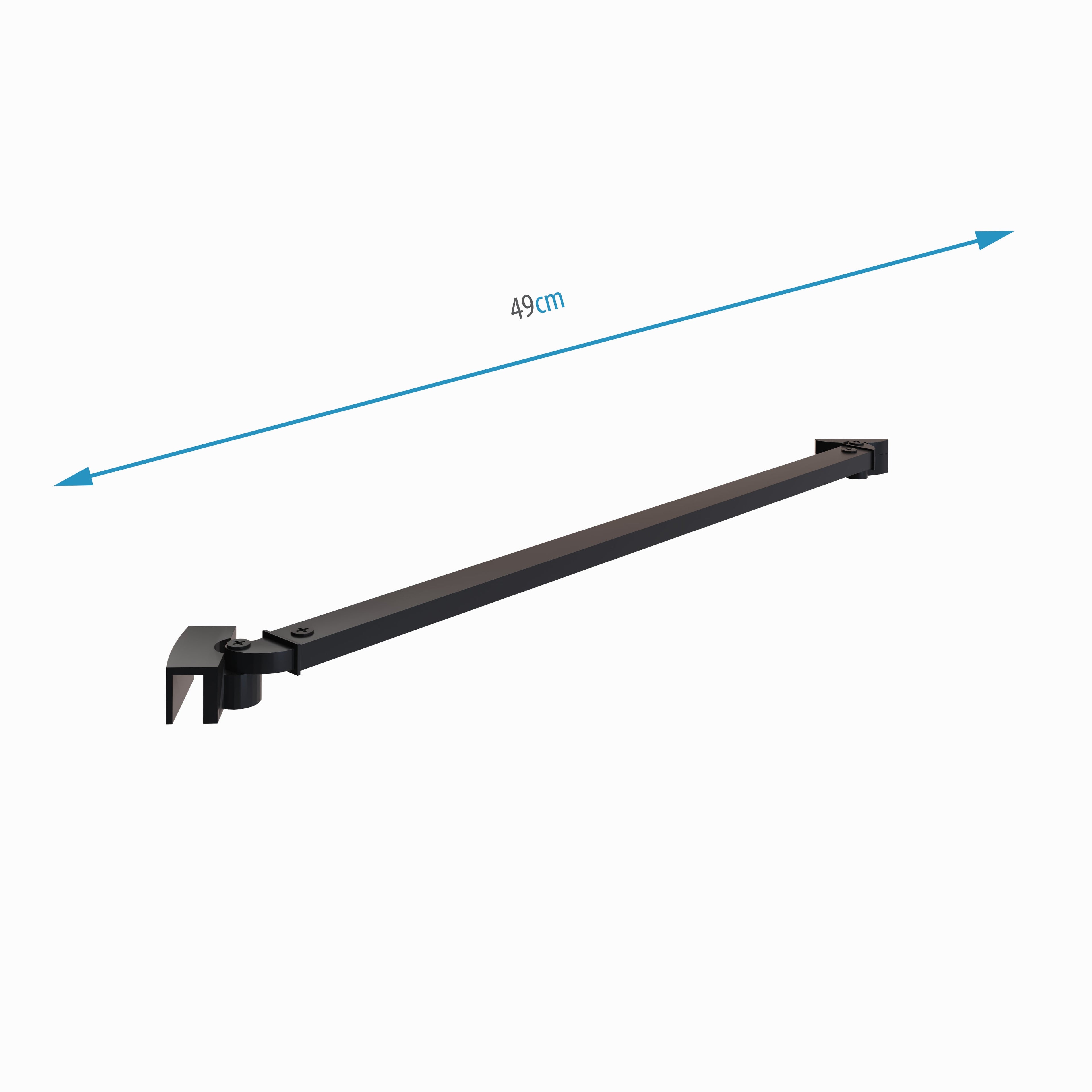 Barra stabilizzatrice regolabile per Walk-In da parete - 25BM