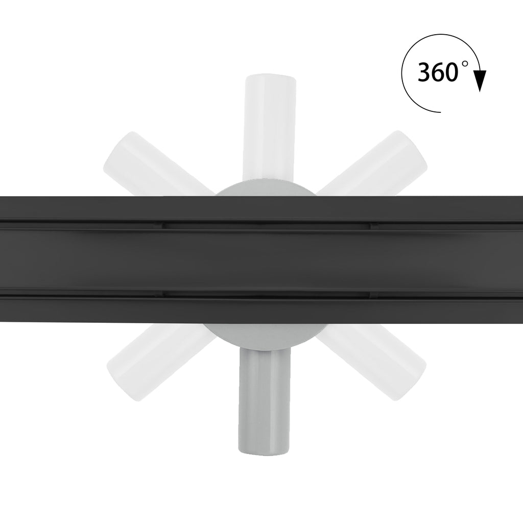 Scarico Doccia con Sifone Nero 360° e Filtro per Capelli e Anti-odori | Modello B11