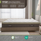 VERGE - Materasso ibrido con molle insacchettate e fibra Tencel