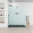 POLAR - Piatto doccia nero antiscivolo, resistente, durevole e facile da pulire - Incl. sifone