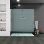 POLAR - Piatto doccia Carrara antiscivolo, resistente, durevole e facile da pulire - Incl. sifone