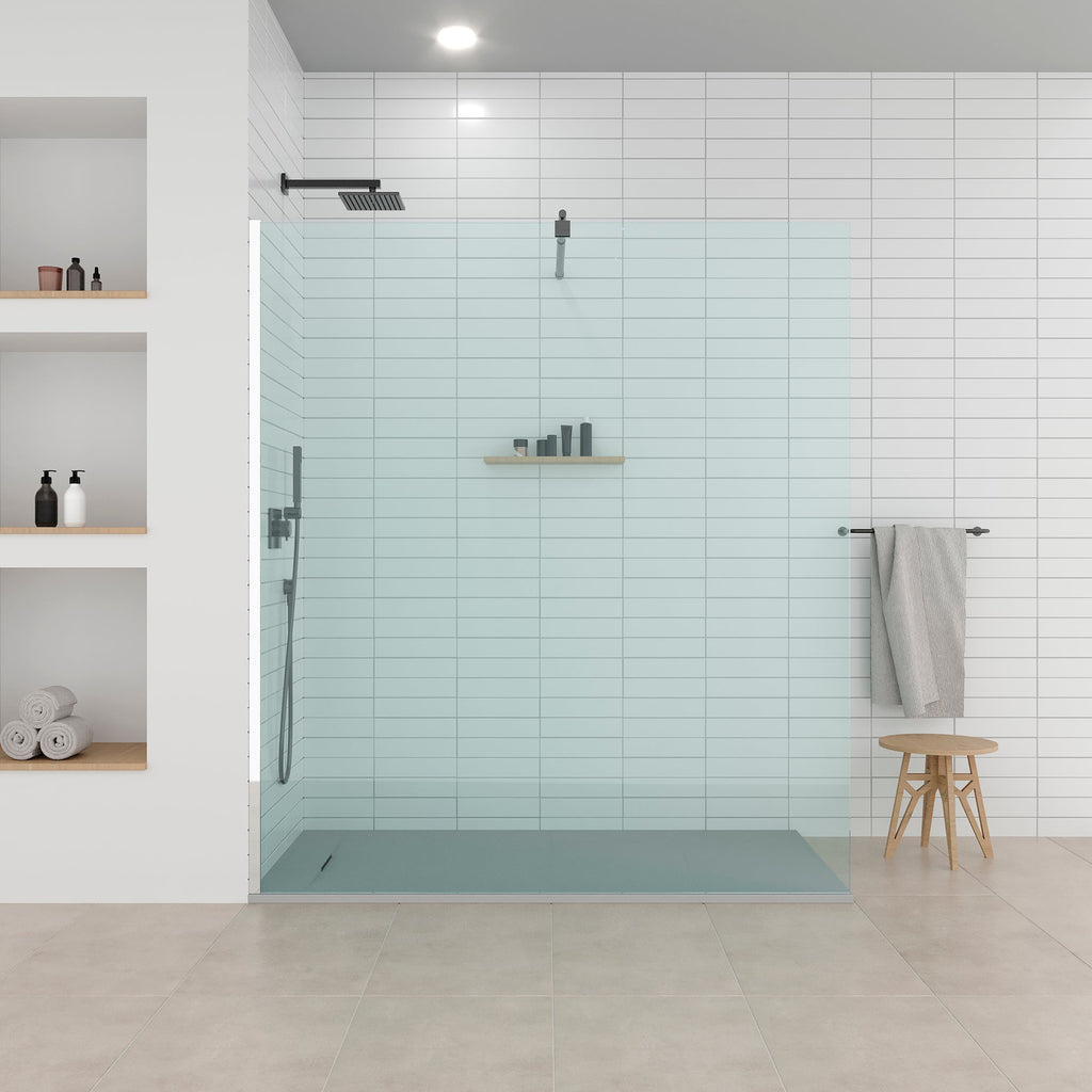 POLAR - Piatto doccia grigio antiscivolo, resistente, durevole e facile da pulire - Incl. sifone