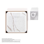 POLAR - Piatto doccia Carrara antiscivolo, resistente, durevole e facile da pulire - Incl. sifone