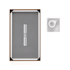 LUMIA - Piatto doccia grigio antiscivolo, resistente e durevole - Incl. sifone e griglia inox