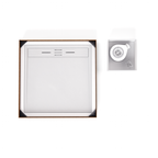 HIEMAL - Piatto doccia bianco antiscivolo, resistente e durevole - Incl. sifone e griglia inox