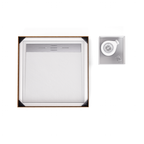 HIEMAL - Piatto doccia bianco antiscivolo, resistente e durevole - Incl. sifone e griglia inox