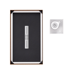 LUMIA - Piatto doccia nero antiscivolo, resistente e durevole - Incl. sifone e griglia inox