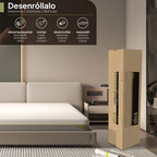 SLICK - Colchão viscoelástico reversível com 7 Zonas ergonómicas e espuma Green Tea