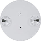 Specchio da trucco con ingrandimento 5X e 10X, specchio portatile rotondo 9x9 cm, senza luce, con 2 ventose, bianco