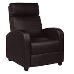 CINEMA - Cadeirão reclinável preto e castanho
