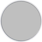 Specchio da trucco con ingrandimento 5X e 10X, specchio portatile rotondo 9x9 cm, senza luce, con 2 ventose, bianco
