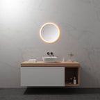 RADIUS - Specchio da bagno rotondo con illuminazione LED