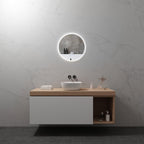RADIUS - Specchio da bagno rotondo con illuminazione LED