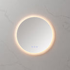 RADIUS - Specchio da bagno rotondo con illuminazione LED