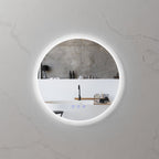 RADIUS - Specchio da bagno rotondo con illuminazione LED