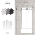 HIEMAL - Piatto doccia bianco antiscivolo, resistente e durevole - Incl. sifone e griglia inox