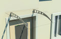 Pensilina per porta in PVC | Supporti in inox o plastica