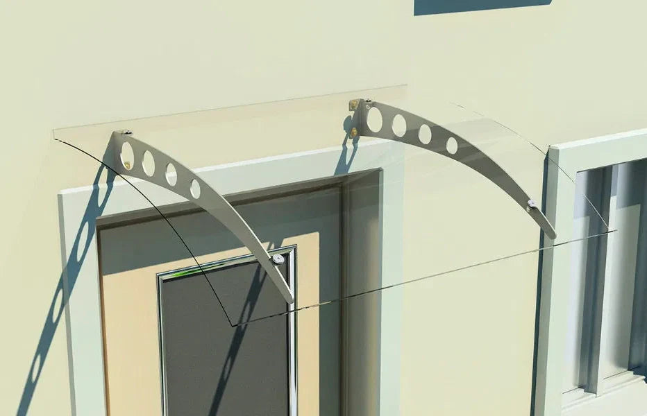Pensilina per porta in PVC | Supporti in inox o plastica