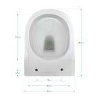 ADIGE - WC sospeso senza brida interna - sedile soft-close incluso