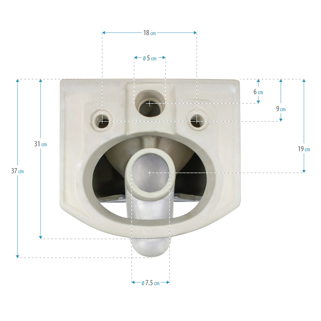ADIGE - WC sospeso senza brida interna - sedile soft-close incluso