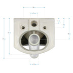 ADIGE - WC sospeso senza brida interna - sedile soft-close incluso