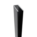 Perfil de pared de aluminio negro para panel de ducha Walk-In 8 o 10 mm