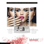 MAKEUP - Specchio da trucco con 21 punti luce LED e ingrandimento