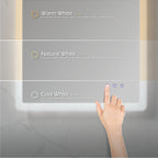 MELLOW - Specchio da bagno rettangolare con luce LED