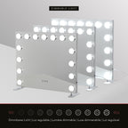 BULB PROP - Specchio da trucco con 15 lampadine LED